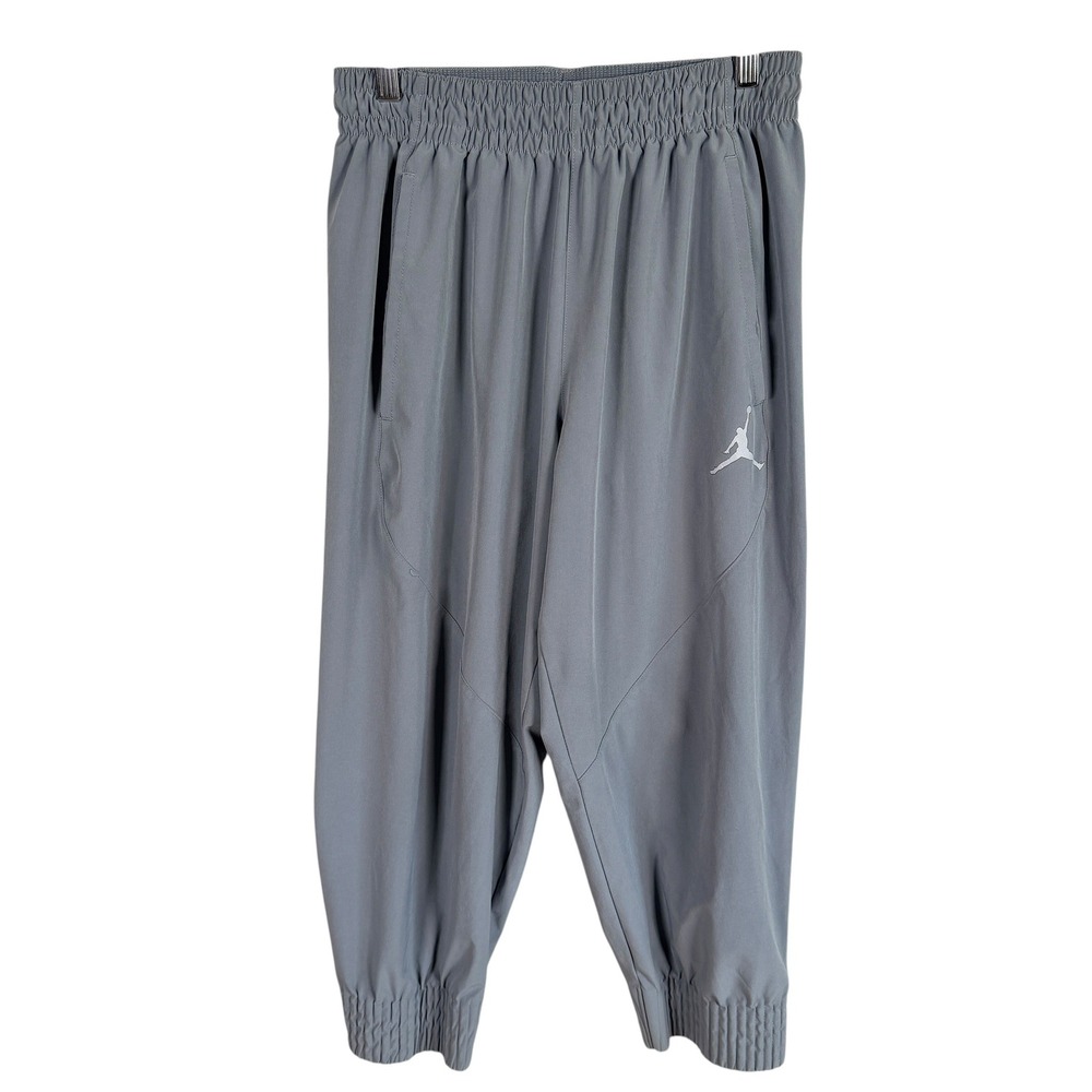 Nike Jordan Ultimate Flight Jumpman Cropped Joggers Pants Mens M Grey 724833-065